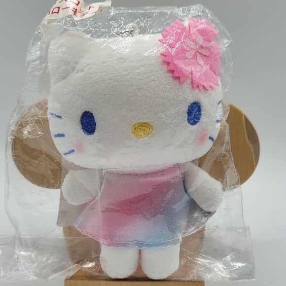 Sanrio Accessories - Sanrio Hello kitty Sakura Plush Purse Bag charm key chain